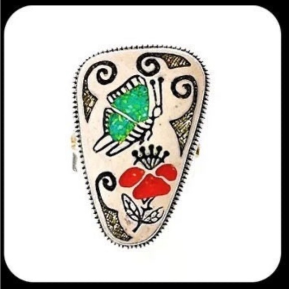 Carolyn Pollack Relios RNL Laconsello Zuni Inlay Ring🌵 - Picture 9 of 10